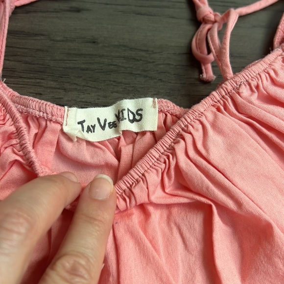 jay vee kids off shoulder crop top and flare miniskirt - Picture 4 of 7